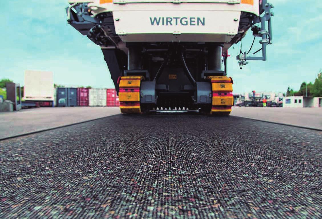 Fresadora Wirtgen con tambor de microfresado